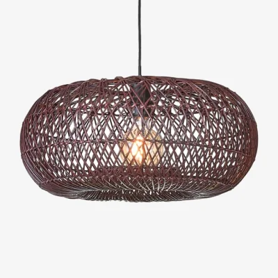 Made in Design Arizona Pendant cane & fibres brown / Ø 50 cm - Rattan - GOOD&MOJO