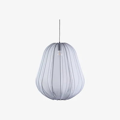 Made in Design Balloon Large Pendant - / Translucent mesh - Ø 53 x H 60 cm by Bolia Grey