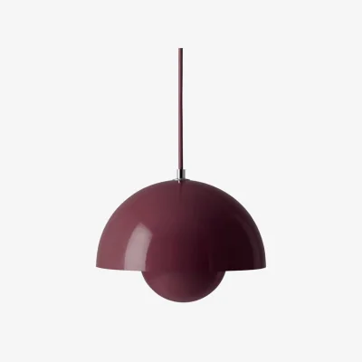 Made in Design FlowerPot VP1 Pendant metal purple / Ø 23 cm - By Verner Panton, 1968 - &tradition