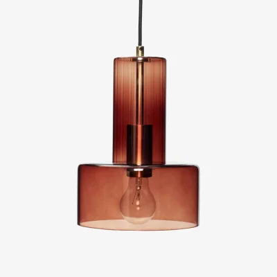 Made in Design Ripple Pendant glass brown / Ø 20 cm - HÜBSCH