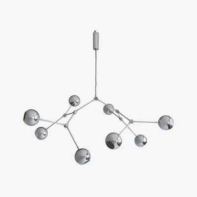 Made in Design Drop Globe Pendant metal silver / 150 x 120 x H 85 cm - 101 COPENHAGEN