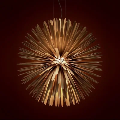 Made in Design Sun-Light of Love My Light Pendant - / LED - Bluetooth / Ø 65 cm by Foscarini Gold/Metal