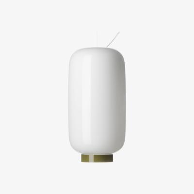 Made in Design Chouchin  Reverse n°2 Pendant - Ø 22 cm x H 43 cm by Foscarini White/Green