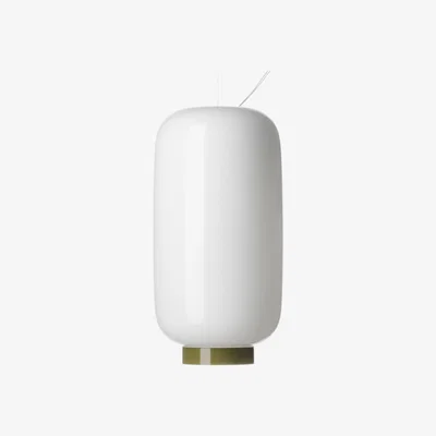 Made in Design Chouchin  Reverse n°2 Pendant - Ø 22 cm x H 43 cm by Foscarini White/Green