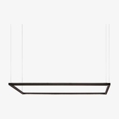 Made in Design Spigolo Horizontal LED Pendant - / 114 x 58 cm - Adjustable light by Nemo Black