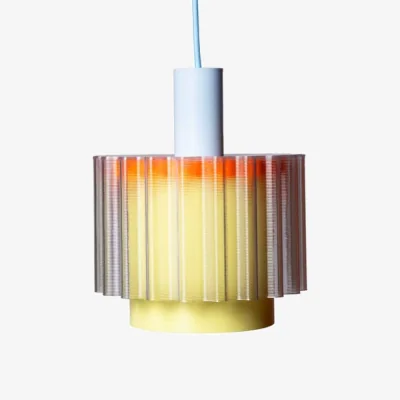 Made in Design Gigi n°4 Pendant plastic material multicoloured / Ø 18 x H 21 cm - Recycled plastic / Made in France - Warren & Laetitia