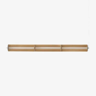 Made in Design Numbra TY1 LED Pendant natural wood / L 122 cm - Can be placed horizontally or vertically - &tradition