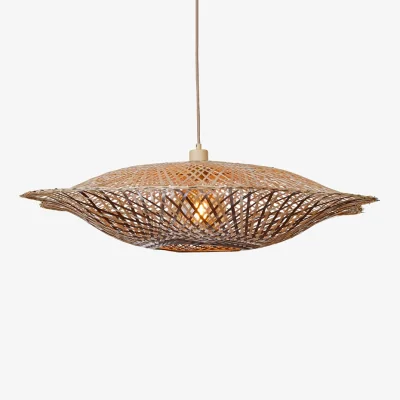 Made in Design Madura Pendant wood beige / Ø 87 x H 20 cm - Bamboo - GOOD&MOJO
