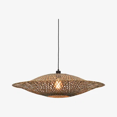 Made in Design Bali Large Pendant - / Bamboo - Ø 87 cm by GOOD&MOJO Natural wood