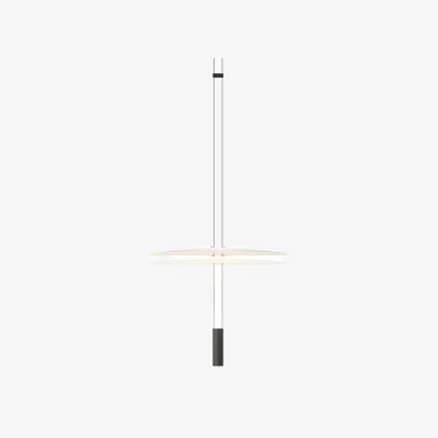 Made in Design Flamingo Mini Pendant plastic material black / Ø 45 x H 93 cm - Vibia