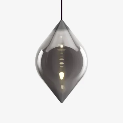 Made in Design Flare Top LED Pendant glass silver - Tom Dixon