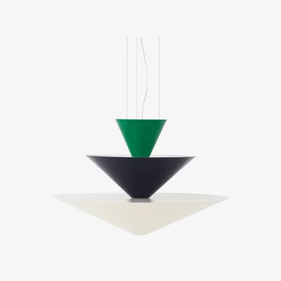 Made in Design Gio LN14 Pendant metal green / LED - Ø 60 x H 39 cm - &tradition