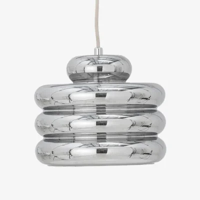 Made in Design Spike Pendant glass silver / Ø 24 x H 20 cm - Bloomingville