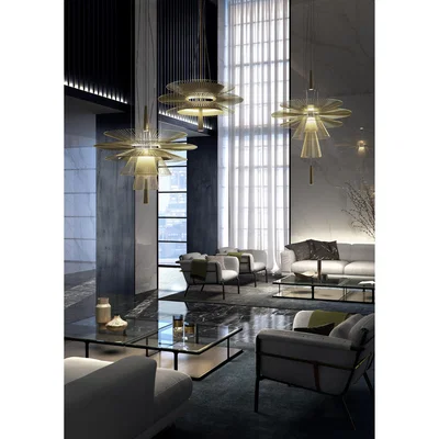 Made in Design Gravity 1 LED Pendant - / Ø 86 x H 81 cm - Metal by Forestier Black