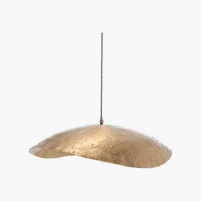 Made in Design Brass 95 Pendant - / L 80 cm by Gervasoni Gold/Metal