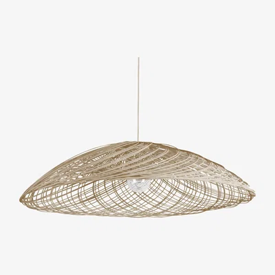 Made in Design Satélise S Pendant - Rattan - Ø 45 cm by Forestier Natural wood