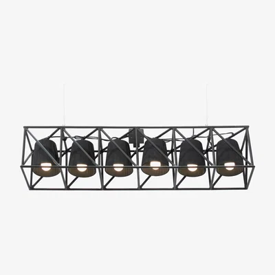 Made in Design Multilamp Pendant by Seletti Black