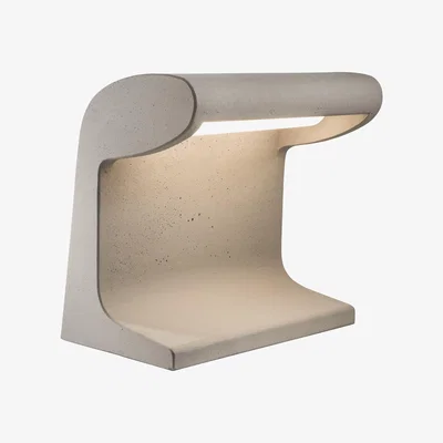 Made in Design Béton Grande Lamp - LED / Le Corbusier 1952 - H 50 cm by Nemo Grey