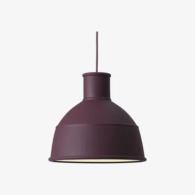 Made in Design Unfold Pendant - / en silicone by Muuto Red/Brown