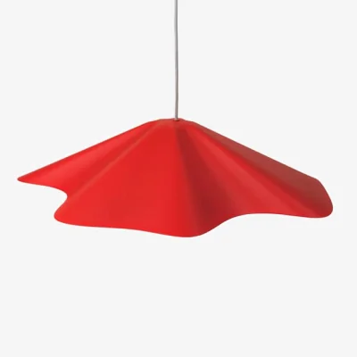 Made in Design Skirt Pendant metal red / Ø 60 x H 14 cm - BROSTE COPENHAGEN