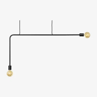 Made in Design Essentials n°18-01 Pendant - / Metal - L 110 x H 55 cm by Serax Black