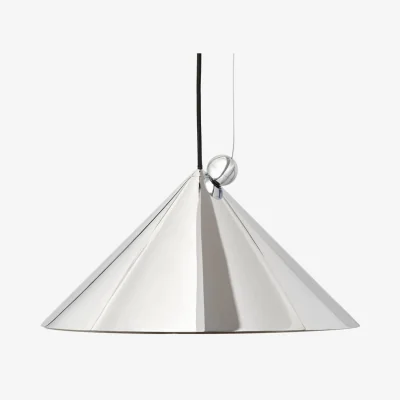 Made in Design Pose LED Pendant metal silver / Ø 43 x H 30 cm - Adjustable - Tom Dixon