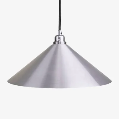 Made in Design Cone Medium Pendant metal silver / Ø 36 x H 12 cm - Frama