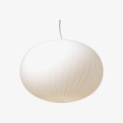 Made in Design Filigrana Ellipse Pendant - / White stripes -  Ø 37 cm by Established & Sons White