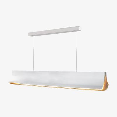 Made in Design Respiro LED Pendant - / L 120 cm - Aluminium by DCW éditions White/Gold