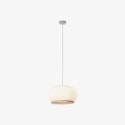 Made in Design Knit LED Pendant textile beige / Ø 65 cm x H 39 cm - Knitted - Vibia