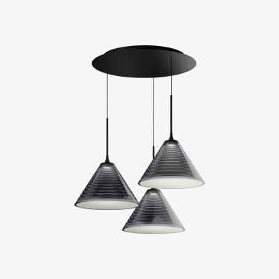Made in Design Look at Me Cluster Pendant - "/ LED - 3 lampshades Ø 35 x H 20.5 cm / Bluetooth " by Artemide Black