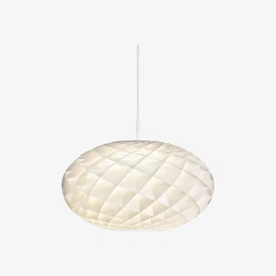 Made in Design Patera Oval Pendant - / E27 bulb - Ø 50 cm - Honeycomb PVC by Louis Poulsen White