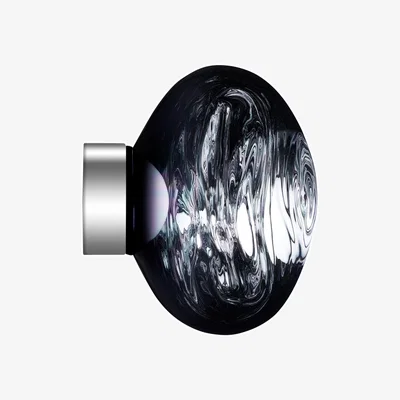 Made in Design Melt Mini LED Wall light plastic material grey / Ceiling light - Ø 30 cm - Tom Dixon