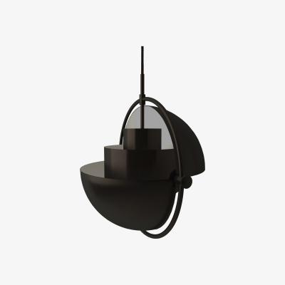 Made in Design Multi-Lite Large Pendant - / Ø 36 cm - Modular & orientable / 1972 reissue by Gubi Black