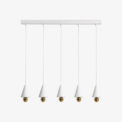 Made in Design Cherry Line Pendant - / LED - L 90 cm / 5 XS lampshades by Petite Friture White
