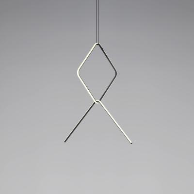 Made in Design Arrangements 2 LED Pendant - / 2 elements - H 90 x L 100 cm by Flos White/Black