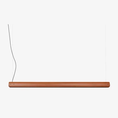 Made in Design Seki-Han Pendant natural wood / Reissued 1963 - L 169 cm - Flos