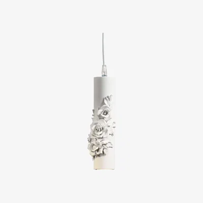 Made in Design Capodimonte Pendant - Ceramic - Ø 6 x H 26 cm by Karman White