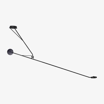 Made in Design Aaro LED Pendant - / L 162 cm - Mobile arm by DCW éditions Black