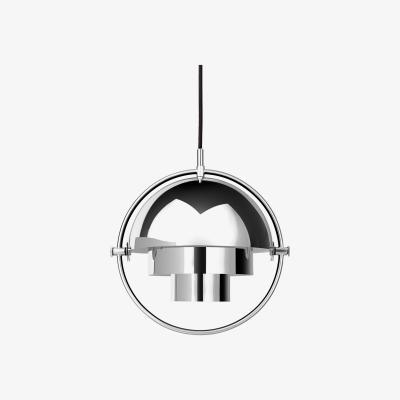 Made in Design Multi-Lite Small Pendant - / Ø 25 cm - Modular & orientable / 1972 reissue by Gubi Silver/Metal