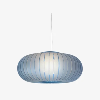 Made in Design Teresa Frozen Pendant plastic material blue / Ø 50 cm - Recycled - Kartell