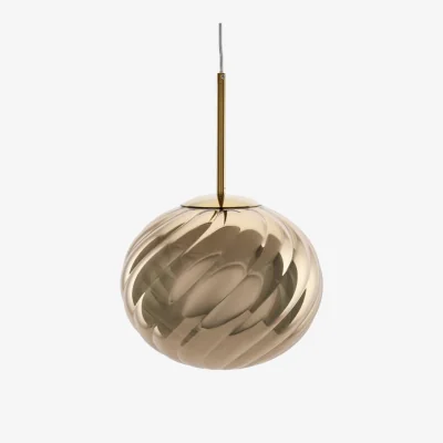 Made in Design Whirl Medium Pendant plastic material gold / LED - Ø 30 cm - Tom Dixon