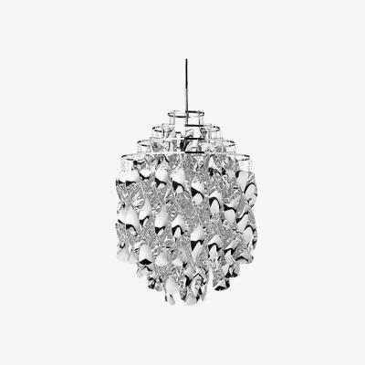 Made in Design Spiral SP01 Pendant - / Ø 45 cm - Panton 1969 by Verpan Silver/Metal