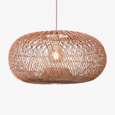 Made in Design Arizona Pendant cane & fibres beige / Ø 70 cm - Rattan - GOOD&MOJO