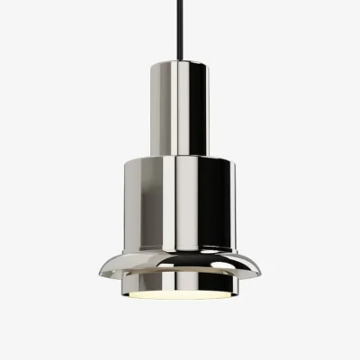 Made in Design Chaumont Pendant metal silver / Ø 19 cm - Reissue 1964 - DCW éditions