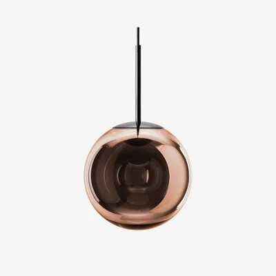 Made in Design Globe LED Pendant plastic material copper / Ø 25 cm - Tom Dixon