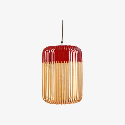 Made in Design Bamboo Light L Pendant - H 50 x Ø 35 cm by Forestier Red/Natural wood