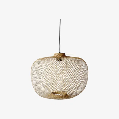 Made in Design Bamboo Pendant - / Ø 42 x H 30 cm by Bloomingville Beige