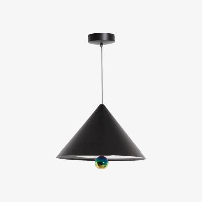 Made in Design Cherry Large Pendant - / LED - Ø 50 x H 38 cm by Petite Friture Black
