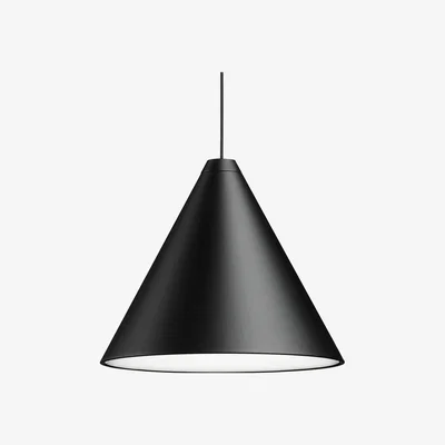 Made in Design String Light Cone Pendant by Flos Black